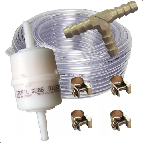 Mangueira Gasolina Filtro Abraç + T - Fusca Brasília Kombi