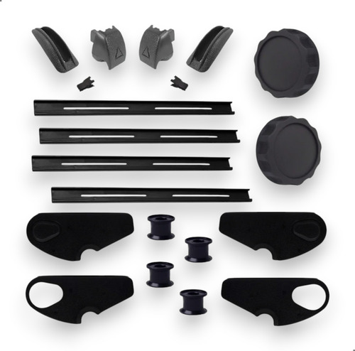 Kit Acabamento Banco + Deslize + Manopla Fusca Itamar Preto