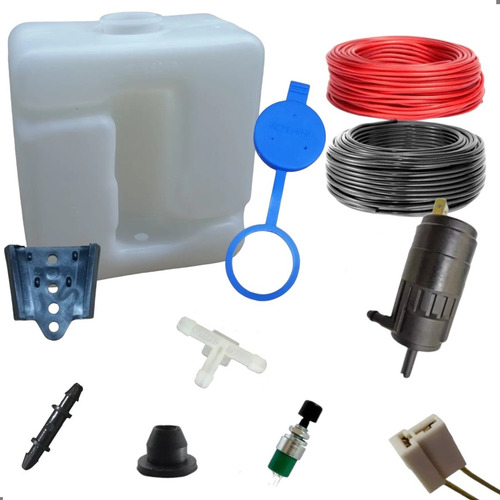 Kit Reservatorio Agua Limpador Universal Adapta Sem Brucutu