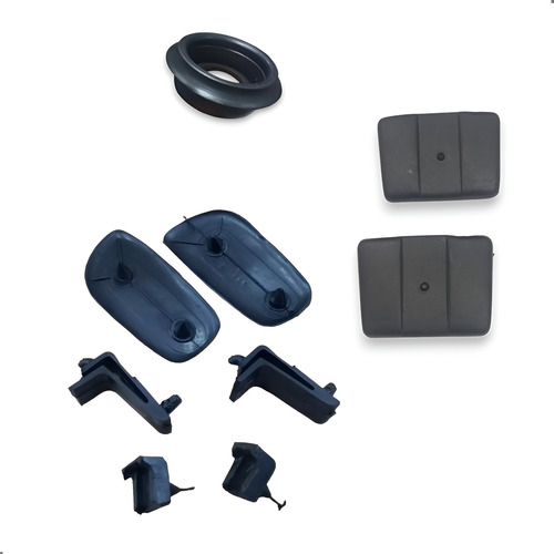 Batente Porta Mala + Anel Cilindro + Capa Dobradiça Fiat 147