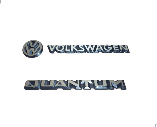 Kit Emblema Traseiro Escrita Quantum 85 86 87 88 89 90 3pcs