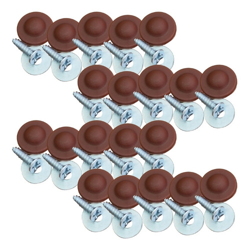 Kit Parafuso Forro Porta Fusca Brasilia Kombi Variant Marrom