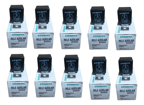 Relé Auxiliar Universal Suporte 4 Terminais 40a 24v Vdo 10pc
