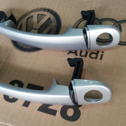 Par Maçaneta Porta Externa Vw Up 14 / 17 Prata Sirius 2pc