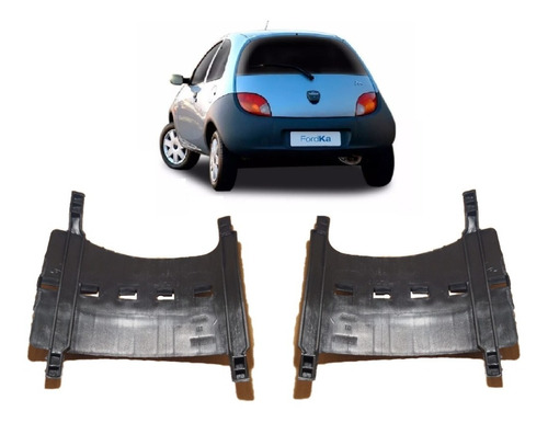 Suporte Guia Parachoque Ford Ka 97 A 2008 Traseiro Par