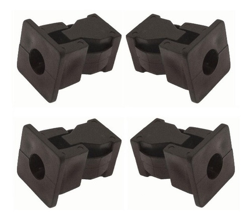 Kit Bucha Fixação Fiat Encaixe Quadrado 8x8 Mm (4pcs)