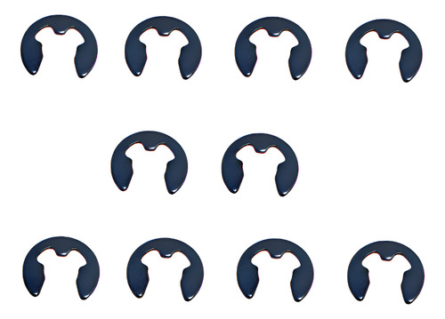 Anel Trava Retenção Elástico Trava Eixo 10mm X M10 - 10pcs