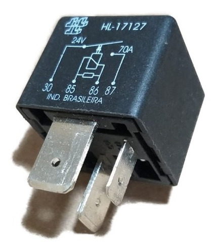 Rele Auxiliar Universal 24v 70ah Hl 4 Terminais