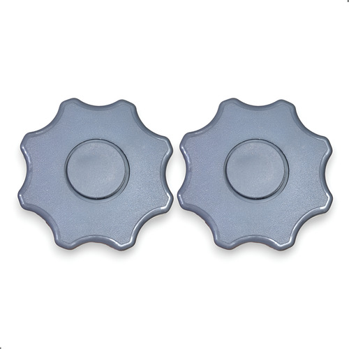 Manopla Banco Corsa Vectra Omega Monza Kadett Cinza (par)