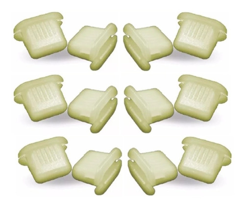 Kit 12 Buchas Moldura Paralama Fiat Adventure Strada