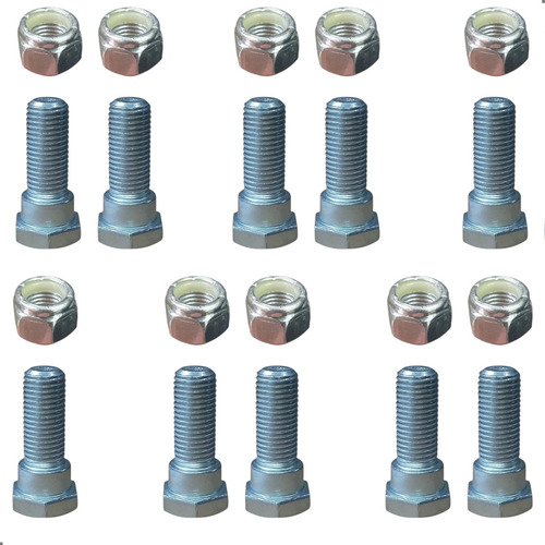 Kit Parafuso Cinto Segurança Aço Orig C/ Porca Travante 10pc