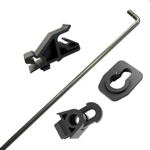 Haste Vareta Capo Fiat Doblo Após 10/ C/ Grampos Fixação
