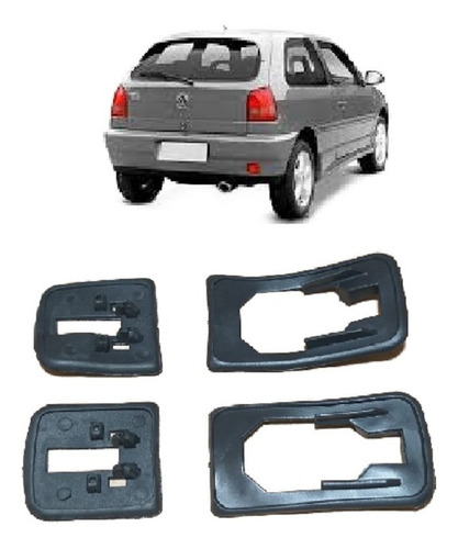 Guarnição Maçaneta Externa Gol Parati Saveiro G2 Bola 2 Pts