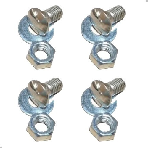 Kit Parafuso Cromado Parachoque Fusca 80/87 4pcs + Porca