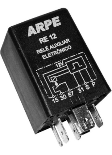 Rele Re12 Auxiliar Eletrônico Para Ligações De Um Toque 12v