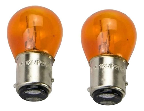 Lampada Adaptaçao Pisca Lanterna 2 Polos 12v Laranja (2pcs)