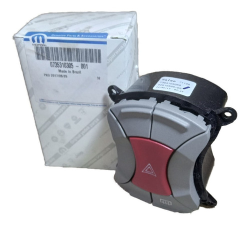 Botão Pisca Alerta Desembaçador Traseiro Fiat Doblo Original