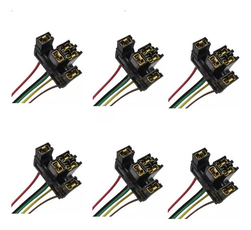 6 Chicote Plug Do Botão Vidro Eletrico Monza Opala Chev C10