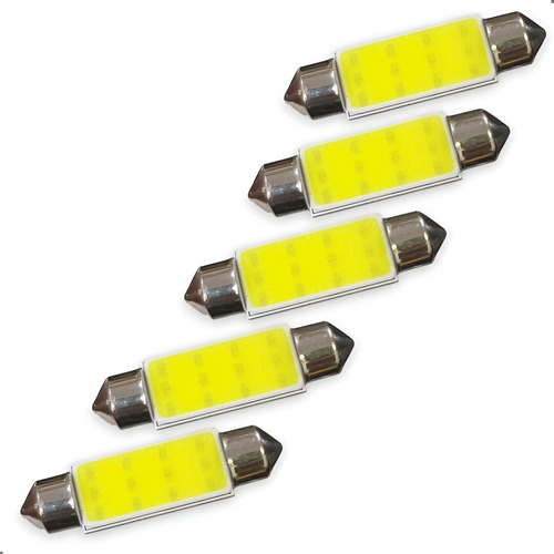 5 Pçs Lampada Torpedo Led 41mm Gol Parati Saveiro Santana