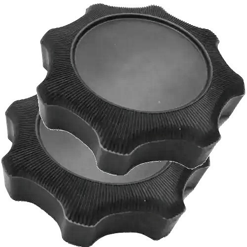 Manopla Regulagem Banco Fusca Gol Santana Parati Cinza (par)