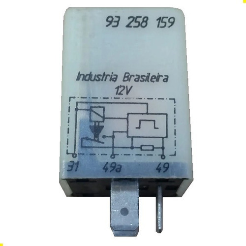 Rele De Seta Pisca 3 Terminais 12v Chevete Santana Fiat Gm