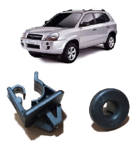 Bucha Grampo Fixaçao Haste Vareta Capo Hyundai Tucson