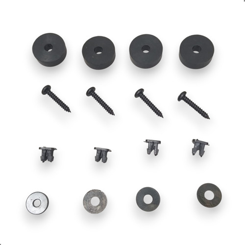 Kit Fixação Placa Distanciador Parafuso Bucha 7x7 2 Placas