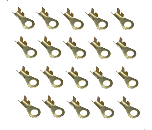 Kit Terminal Eletrico Furo 7mm Olhal 1/4 20 Unidades