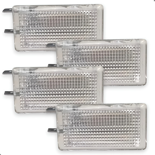 4 Lanterna Porta Luvas Gol Voyage Saveiro G5 G6 G7 Cristal