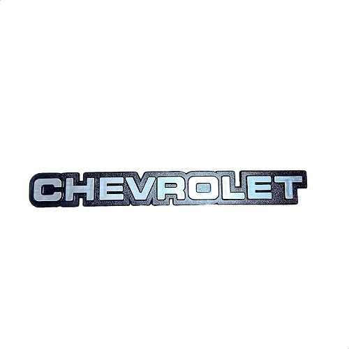 Emblema Chevrolet Cinza Pequeno Universal Antigo 21,5cm