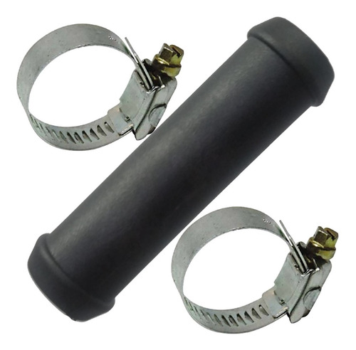 Tubo Cano Emenda Ar Quente Radiador Com Abraçadeira 19x19mm