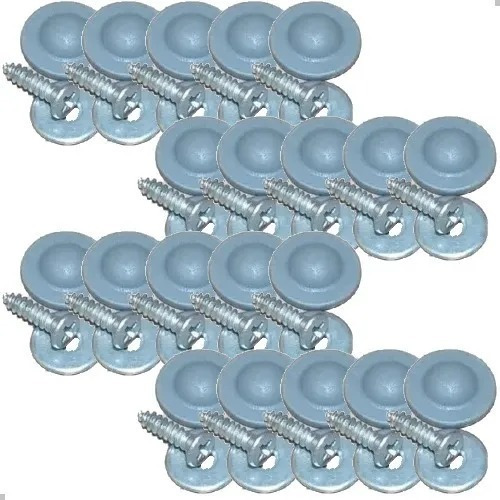 Kit Parafuso Forro Porta Fusca Brasilia Kombi Cinza Claro