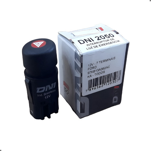 Botão Pisca Alerta Ford Ka Dni 7 Pinos Dni2050