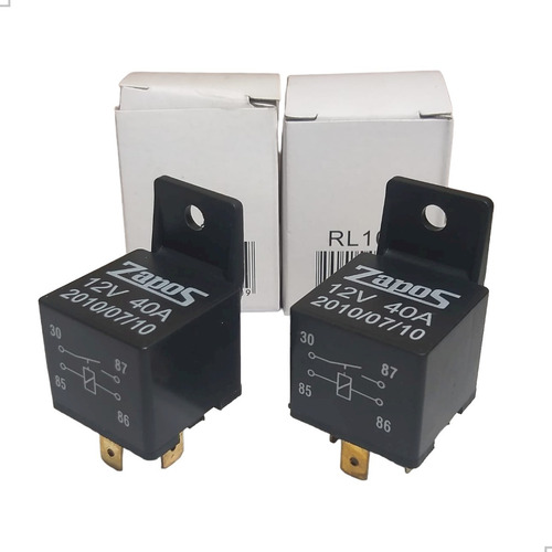 Rele Universal 12v 4oa Na - Milha Buzina Som Acessorios 2pcs