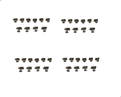 Porca Rapida Fixa Universal Para Barro Parachoque 16x10 40pc