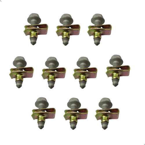 Kit 10 Porcas 10 Parafusos Grade Paralama Ford Chevrolet M8