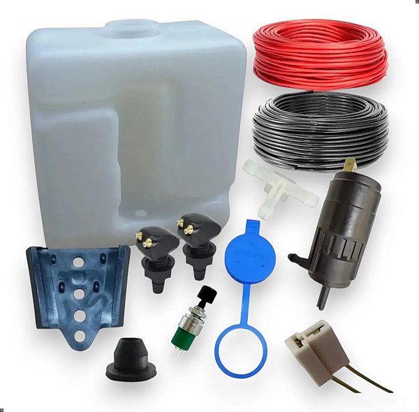 Kit Reservatorio Limpador Adaptacao C10 C20 A10 A20 D10 D20 Branco