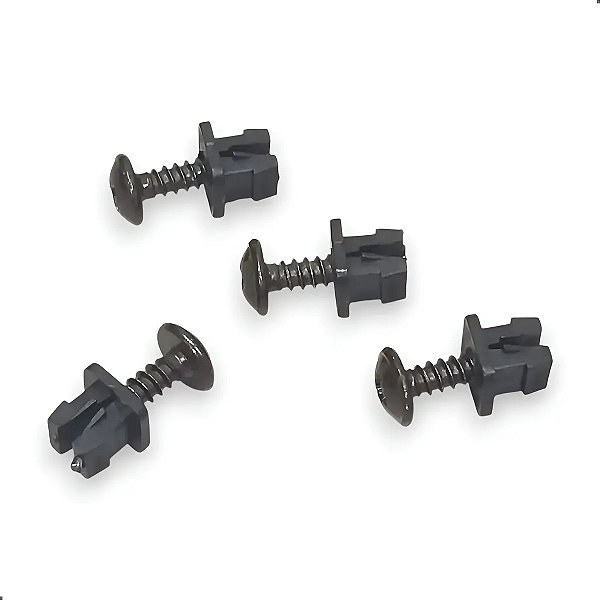 Kit Buchas Fixação Lanterna De Placa Chevrolet S10 95 Até 04 Preto