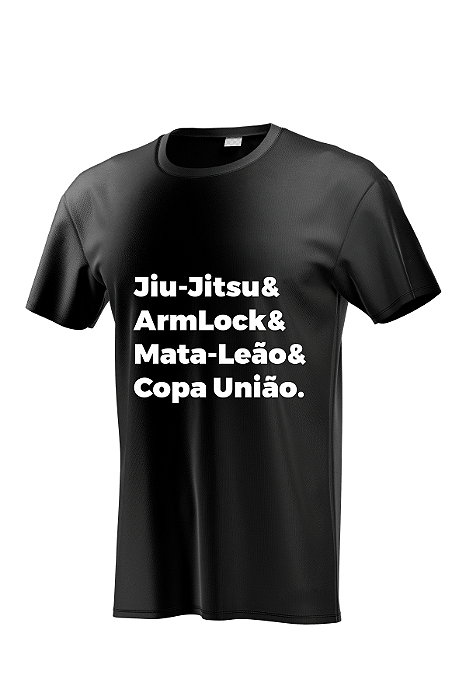 Camiseta Masculina Preta Copa União BJJ | Patrvm