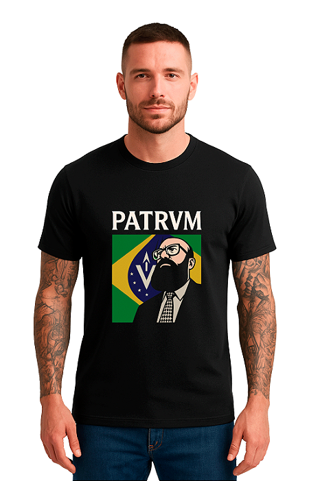 Camiseta Masculina Preta Dr. Enéas Carneiro