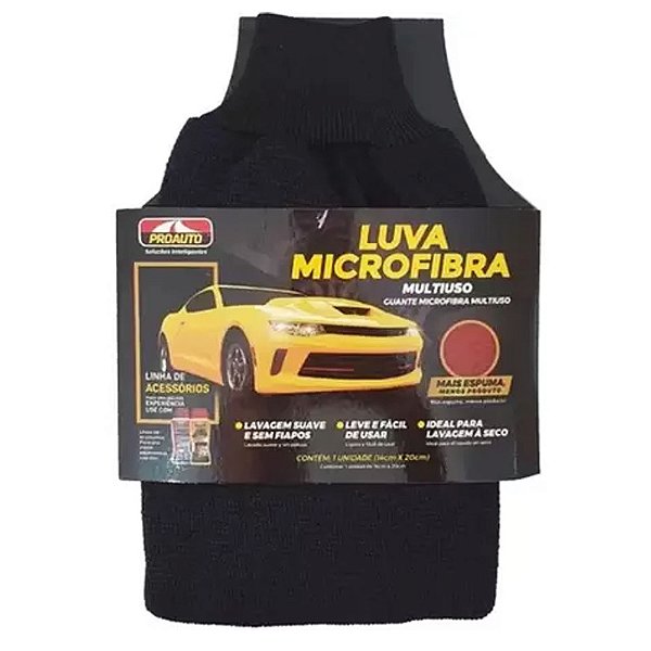 LUVA MICROFIBRA MULTIUSO COM PUNHO PROAUTO
