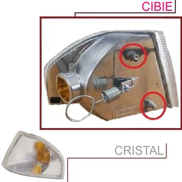 LANTERNA DIANTEIRA CRISTAL ESQUERDO  VERSAILES / ROYALE