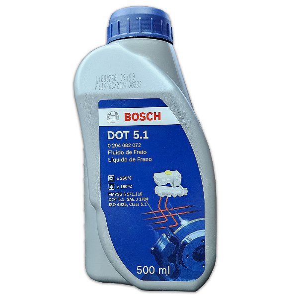 FLUIDO FREIO BOSCH DOT 5.1 - 500 ML