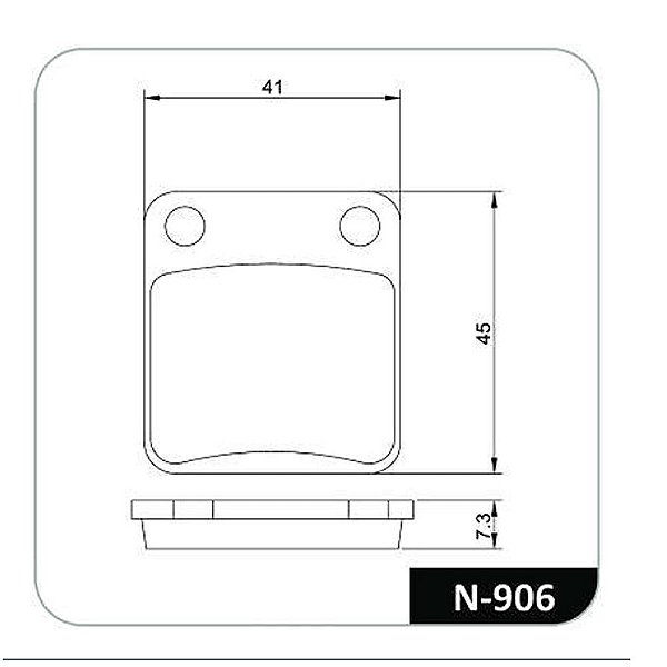 PASTILHA FREIO MOTO CBX 150 / 200 / TITAN 125 / 150 APÓS 2000