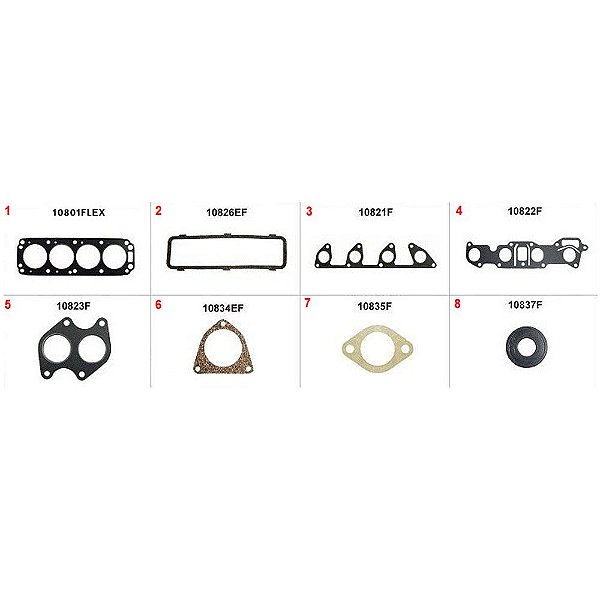 JUNTA MOTOR CHEVETTE / MARAJO / CHEVY 1.4 / 1.6 GASOLINA - SUPERIOR