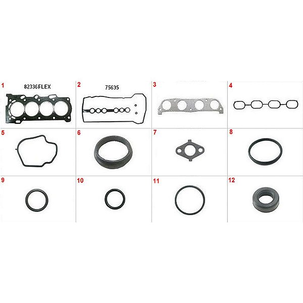 JUNTA MOTOR COROLLA / FIELDER 1.6 / 1.8 16V VVTI - SUPERIOR