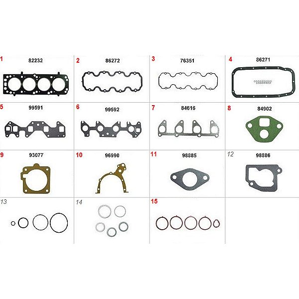 JUNTA MOTOR CORSA / CELTA 1.0 8V - TODOS - SUPERIOR