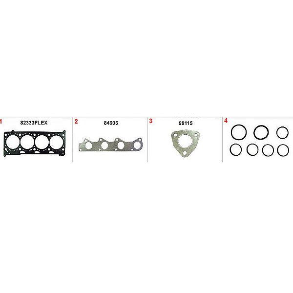 JUNTA MOTOR GOL / FOX / POLO 1.6 8V KOMBI 1.4 SUPERIOR+