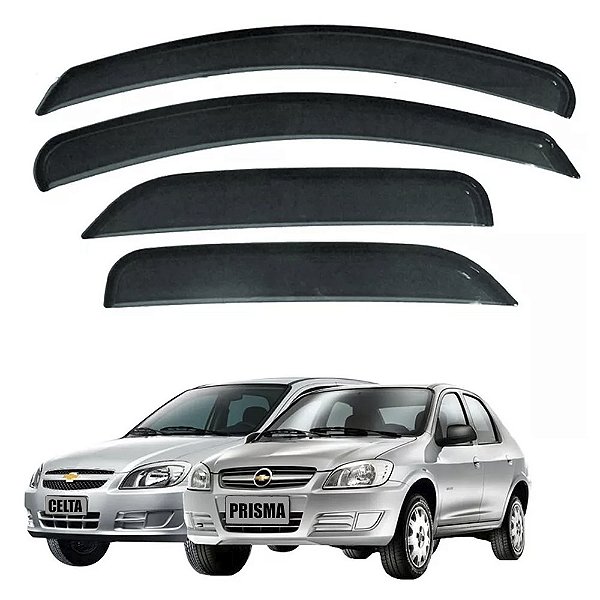 CALHA ACRILICA CHEVROLET CELTA 2003/  PRISMA 2006/  4 PORTAS