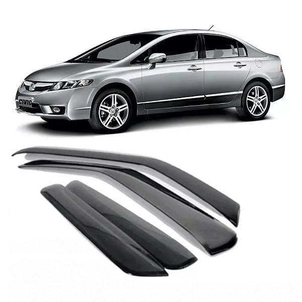 CALHA ACRILICA HONDA NEW CIVIC 4 PORTAS DE 2007 A 2011